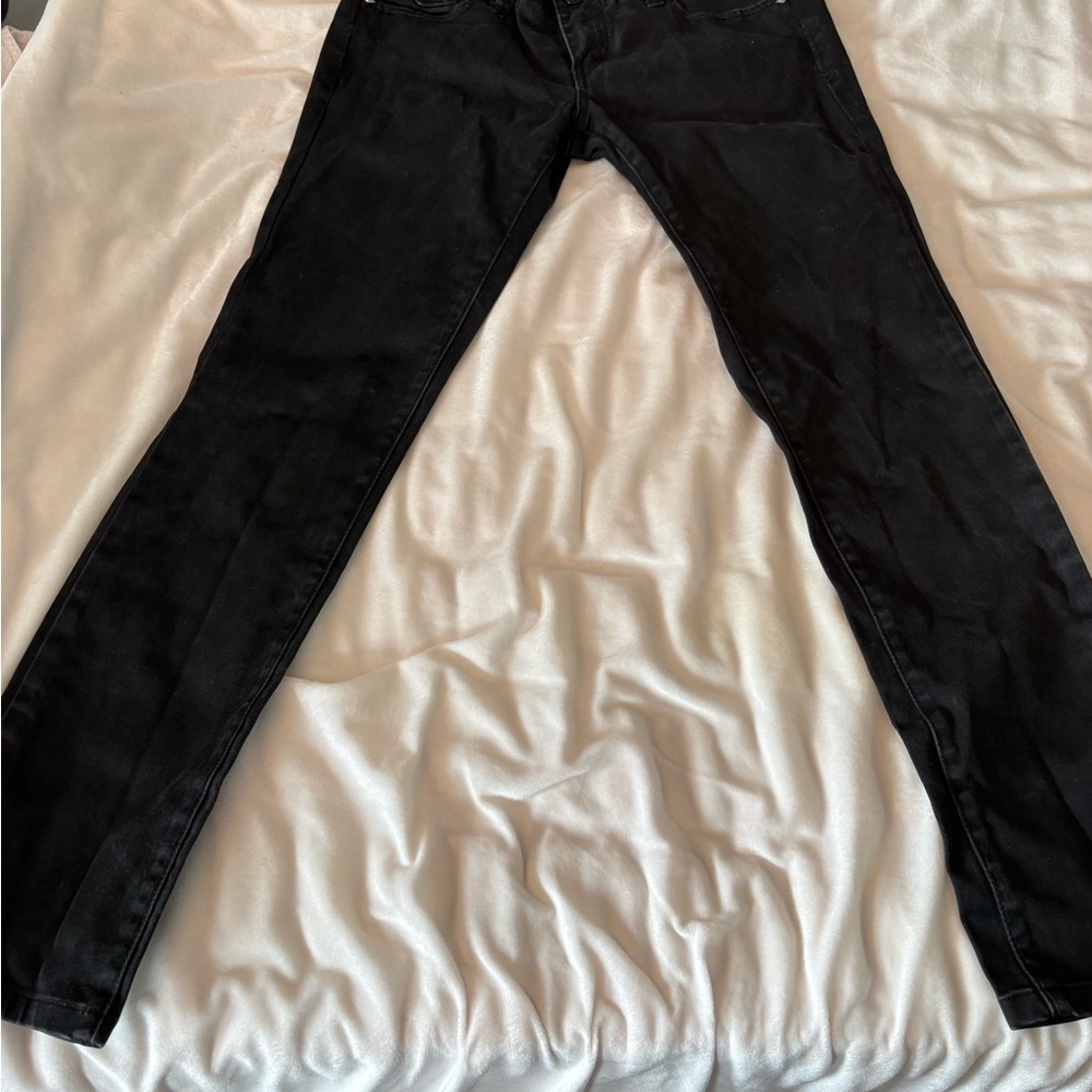 Vintage Y2K Armani Exchange Women's Black Skinny Jeans